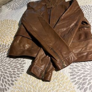 Ladies soft leather jacket